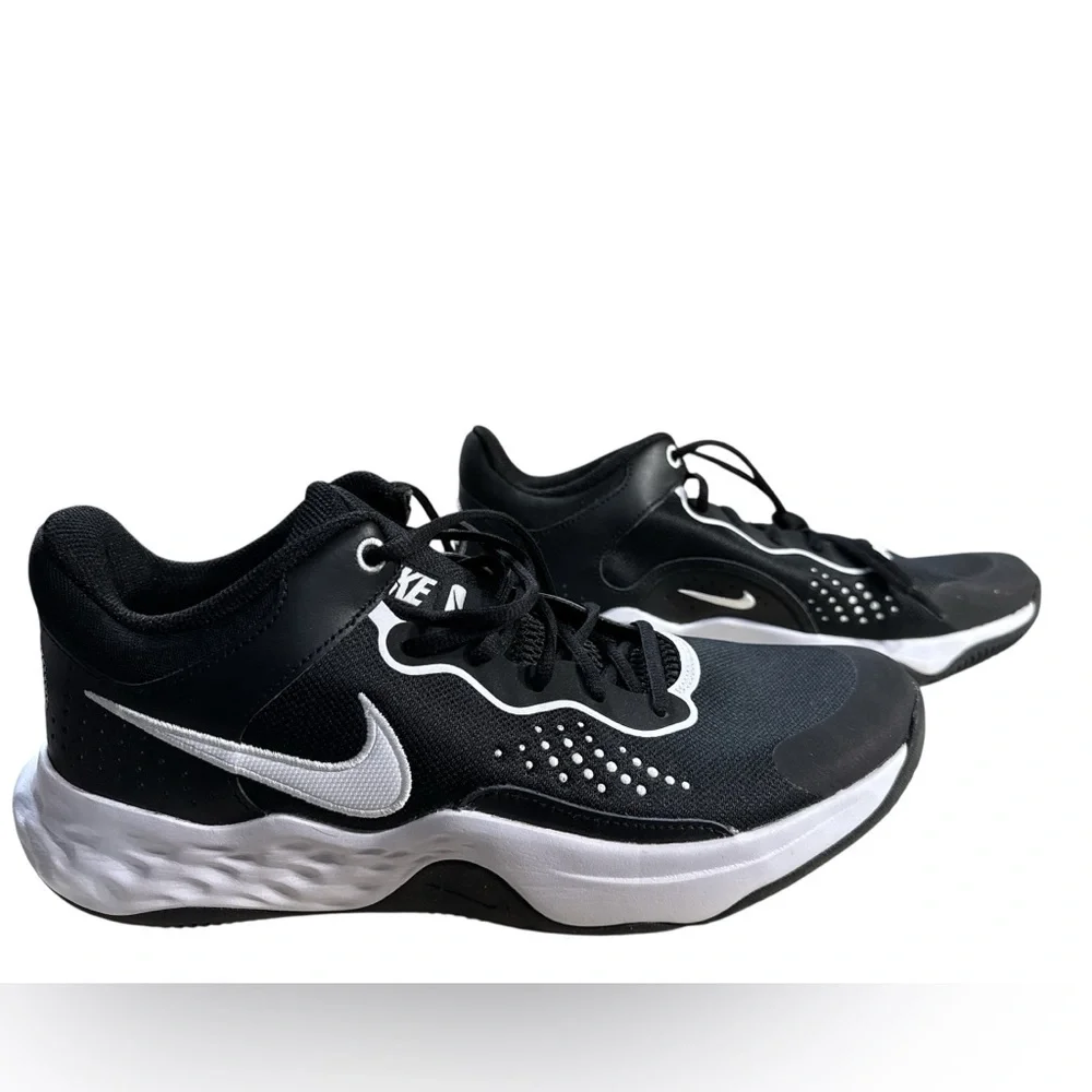 Nike Fly By Mid 3 Black and White Sneakers - Size 12 - Picture 6 of 9